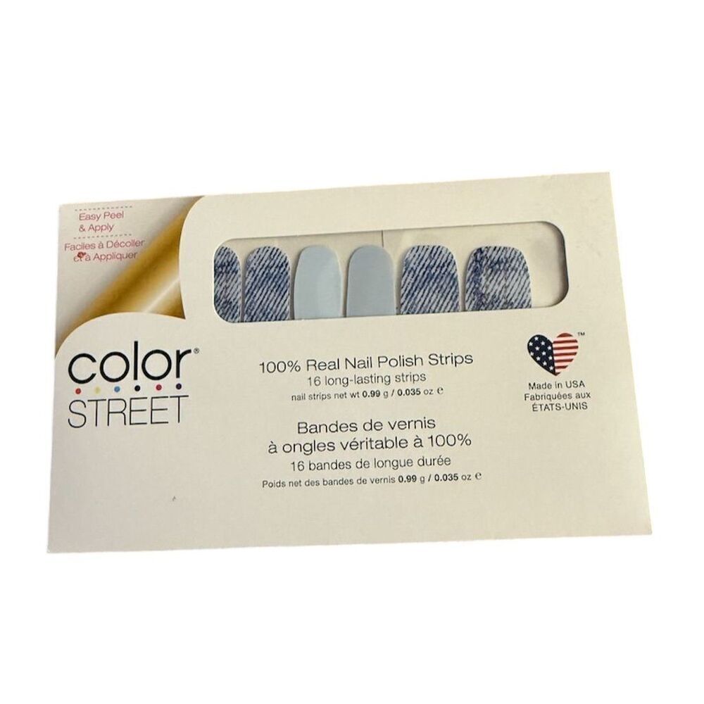 Color Street Blue Jean Baby Nail Polish Strips